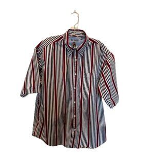 Gulf Traders Men’s Medium Striped Shirt – Classic Fit